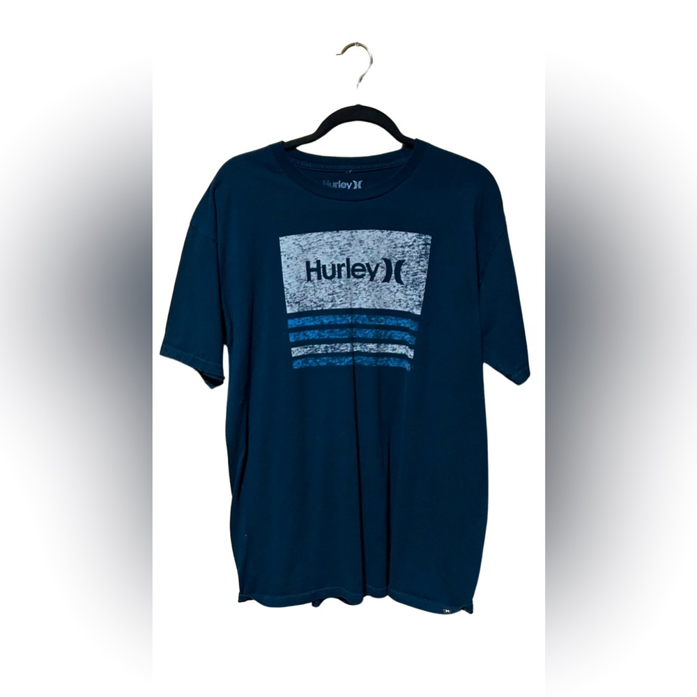 Men's Hurley Classic Fit Dark Blue T-Shirt – Size L